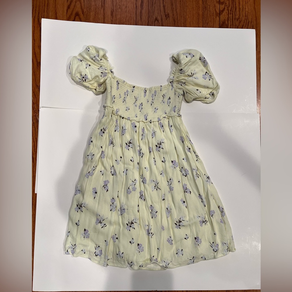 Elegant Floral Puff Sleeve Dress